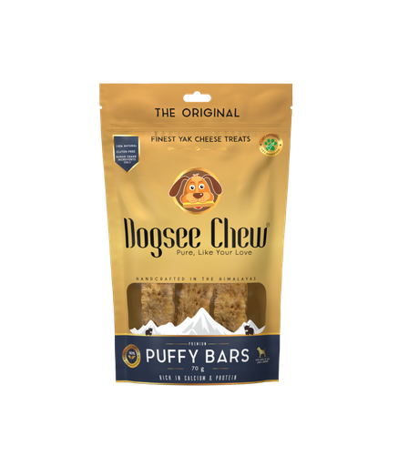 [8908006826070] Dogsee Puffy Bars: Soft Dental Dog Treats 70g