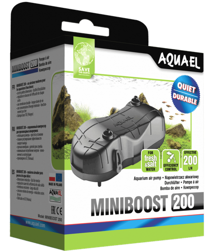 [AQ121954] Aquael Miniboost Airpump[Flow - 200L/H]