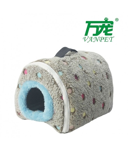 [BTLB02449] Pado Cozy Gray Carrier Bird House - 17x14x13.5 cm