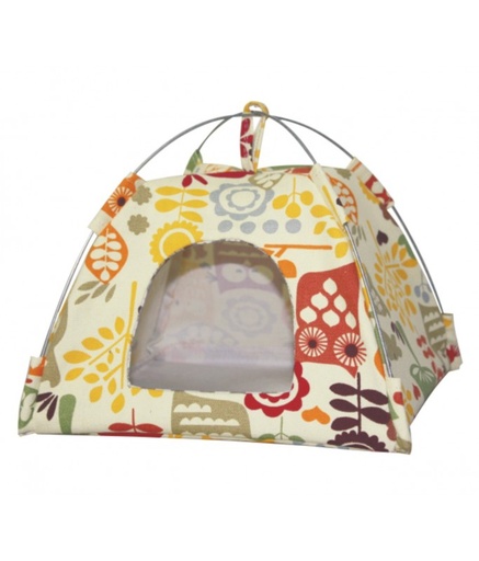 [BTLB02475] Pado Pattern Bird Tend House - 14x15x14 cm