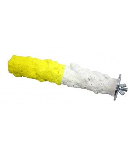 [BTLB03089] Pado Lemon and White Bird Perch - 3.5x19.5 cm