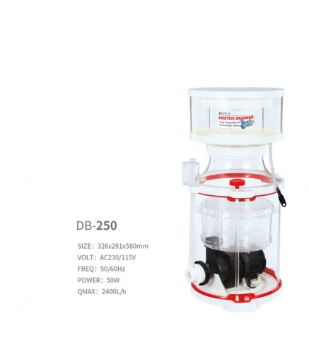 [BYPSDB-250] Boyu DB Series Protein Skimmer[Max Output - 2400L/H]