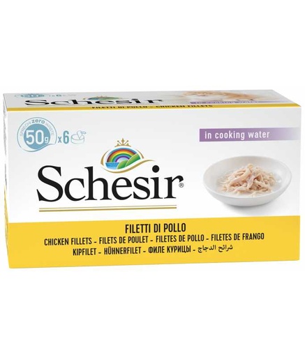 [C01064132] Schesir Cat Multipack Can-Wet Food Chicken Rice Natural Style-6x50g[Weight - 6x50g]