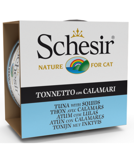 [C01064271] Schesir Cat Wet Food-Tuna With Squids (Min Order 85g - 14pcs)[Weight - 85g]