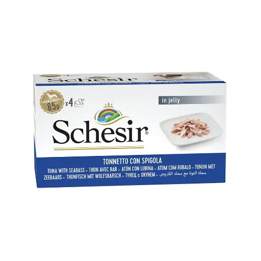 [C01064312] Schesir Dog Multipack Wet Food-Tuna With Seabass[Weight - 340g]