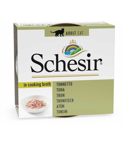 [C01064520] Schesir Cat Can Broth-Wet Food Tuna- (Min Order 70g - 14pcs)[Weight - 70g]