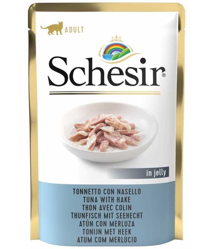 [C01070107] Schesir Cat Pouch Tuna With Cod 85g (Min Order 85g - 20pcs)[Weight - 85g]