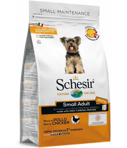 [C02044000] Schesir Dog Dry Food Maintenance Chicken-Small 800g[Weight - 800g]