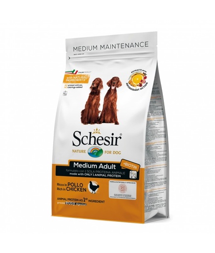 [C02044100] Schesir Medium Adult Maintenance with Chicken[Weight - 12kg]