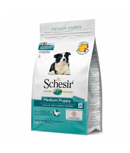 [C02044112] Schesir Medium Puppy with Chicken[Weight - 12kg]