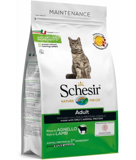 [C02044739] Schesir Cat Dry Food Maintenance With Lamb-Adult[Weight - 1.5kg]