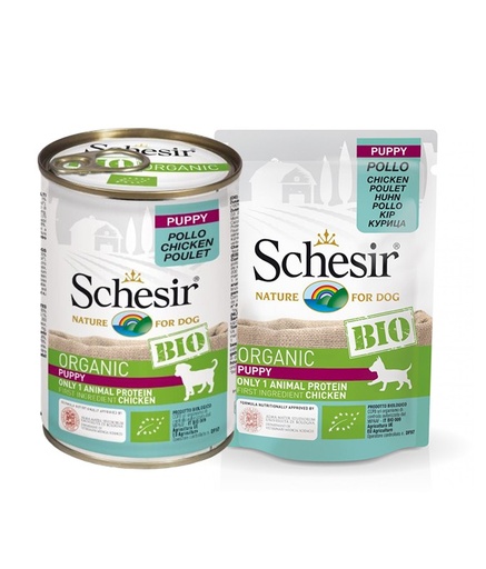 [C02048300] Schesir Bio Chicken Puppy[Weight - 85g]