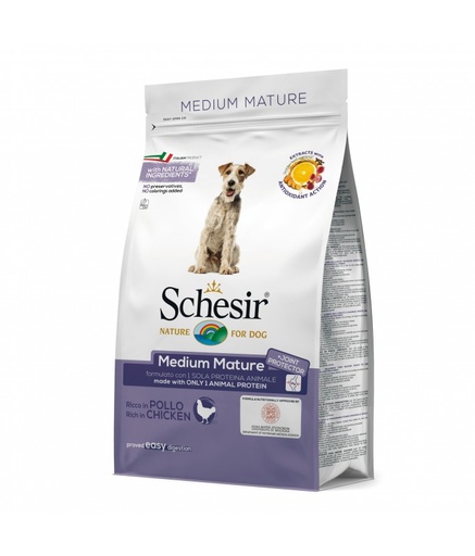 [C5116] Schesir Medium Mature with Chicken[Weight - 12kg]