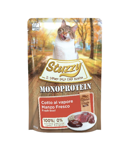 [C8301] Stuzzy Cat Pouch Grain Free Monoprotein Beef (Min Order 85g- 16pcs)[Weight - 85g]