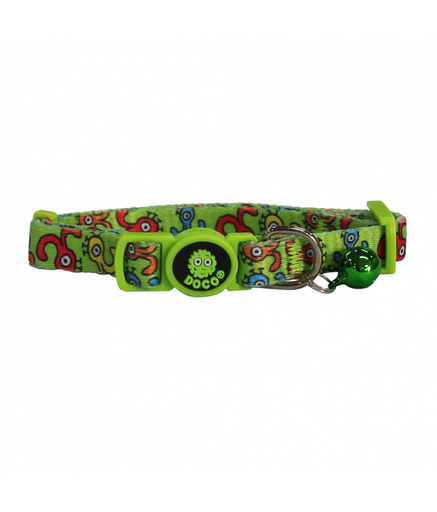 [DCAT002-AT] DOCO® LOCO Cat Collar Pattern Printed (DCAT002)[Texture - Green Monster]