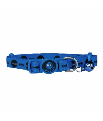 [DCAT002-M2] DOCO® LOCO Cat Collar Pattern Printed (DCAT002)[Texture - Blue Fish]