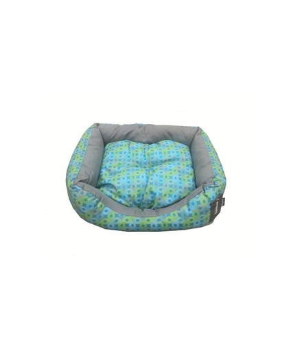 [EMK02M-129M] Empets Couch Bed Modern[Dimension - 65x50x18cm, Texture - Printed Green & Light Blue]