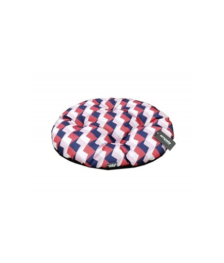 [EMPOW07M-124M] Empets Oval Cushion Modern[Dimension - 78x66cm, Texture - Printed Red & Blue]