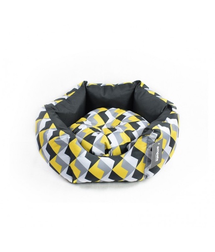 [EMV02M-123M] Empets Venus Bed Modern[Dimension - 55x55x20cm, Texture - Printed Black & Yellow]