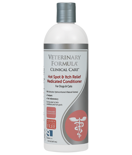 [FG01335/FG01824] Synergy Labs VFCC Hot Spot & Itch Relief Medicated Conditioner 473ml (16oz) [Volume - 473ml]