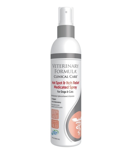 [FG01340/FG01813] Synergy Labs Veterinary Formula Clinical Care Hot Spot & Itch Relief Medicated Spray 236ml For Dogs & Cats[Volume - 236ml]