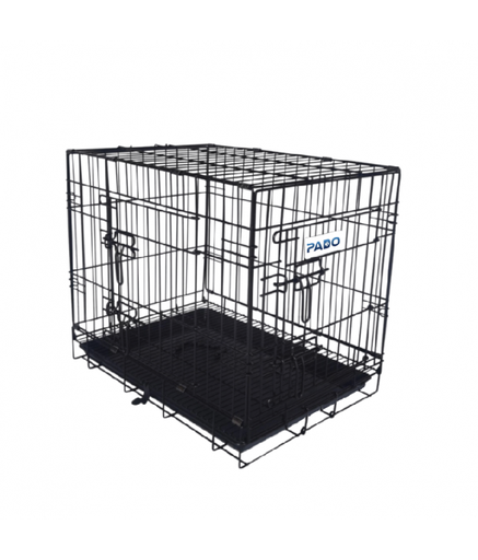 [GY0702106] Pado Double Door Dog Crate with Mesh Floor, 123x76x83cm