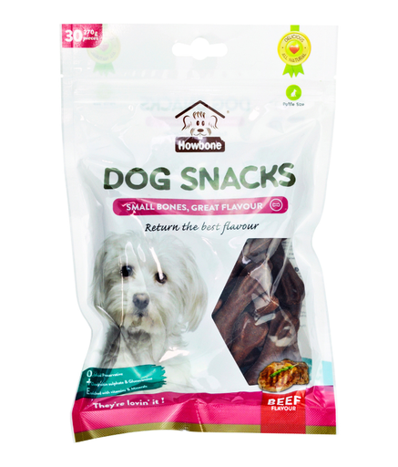 [HB03068] Howbone Dog Snack -Mini Bone 270g (30pcs/pack) - Beef Flavour