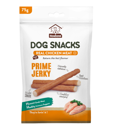 [HB10271] Howbone Prime Jerky -Dog Snack 75g - Chicken Flavour