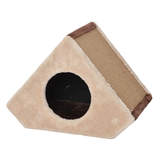 [HY17357] Catry Conical Cat House With Scratcher 40x25x30cm