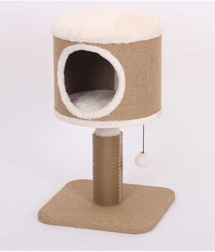 [HY17679] Catry Cat Tree With Cozy Cushion And Scratcher 38x38x60cm