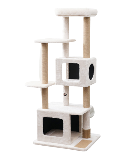 [HY220757] Catry Cat Tower with Scratcher 60x49x141cm