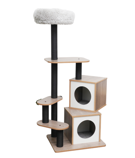 [HY220769] Catry Cat Tower with Scratcher 58x48x144cm