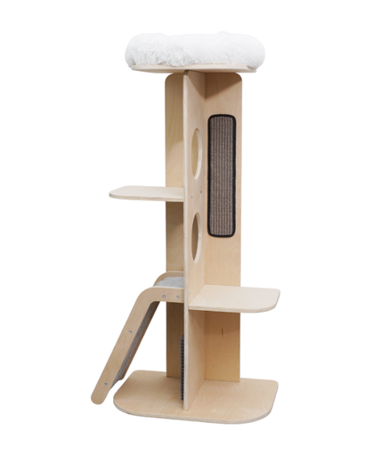 [HY220812] Catry Cat Tower with Scratcher 48x39x128cm