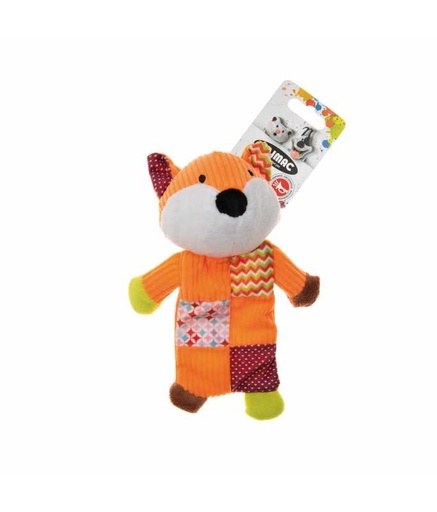 [ICC236] Imac Plush Fox Mat with Squeaker Dog Toy, 21,5x15,5x6,5cm