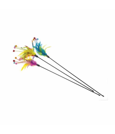 [IGC620] IMAC Cat Toy Cane with Feathers 50cm