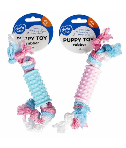 [LR11429] Duvo+ Puppy Toy TPR Stick with Nylon Rope 20cm