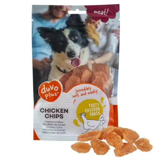 [LR11955] Duvo Dog Snack 80g[Flavor - Chicken, Options - Chips]