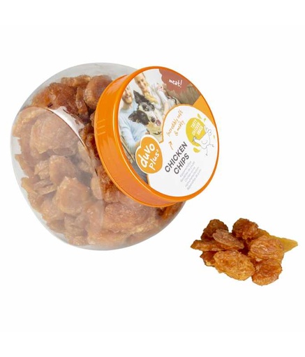 [LR12449] Duvo+ Meat! Chicken Chips 500G - ± 218St[Weight - 500g]