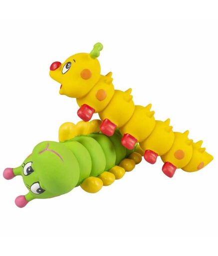 [LR12573] Duvo+ Latex Caterpillar 27x8.5x8cm Green