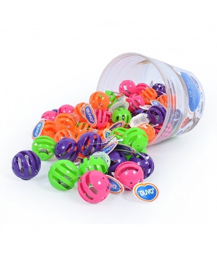 [LR1717058] Duvo Rattle Balls - Cat Toy (60 pcs in a Bucket)