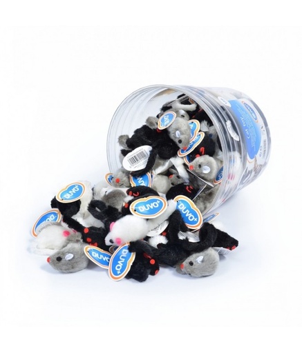 [LR1717059] Duvo Plush Mice - Cat Toy (120pcs in one pack)