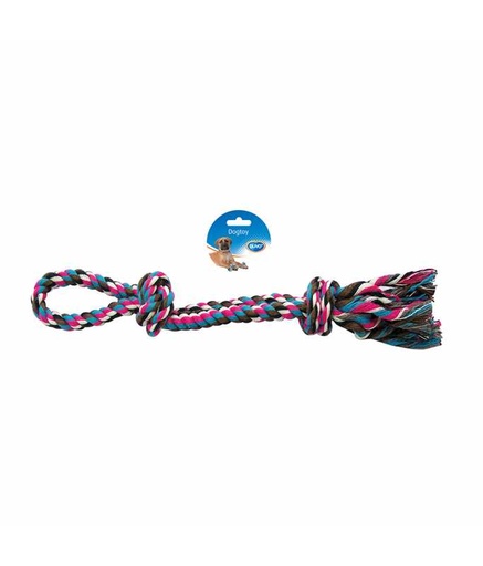 [LR4705029] Duvo+ Tug Toy Knotted Cotton 2 Knots Double Loop 50cm