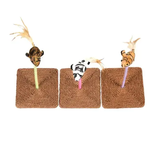 [LR9-52371] Duvo Mouse on pedestal - Cat Toy