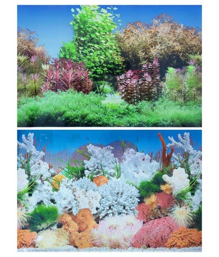 [NF2-M3-24] KW Zone Aquarium Backscreen (Picture) 24"x15m[Model - NF3 / M3]