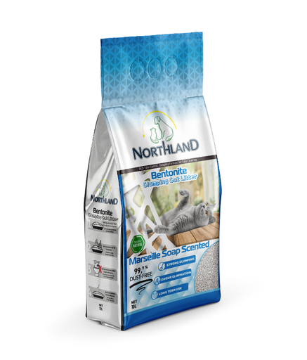 [NL-10L-MS] Northland Bentonite Clumping Cat Litter - Marseille Soap [Volume - 10L]