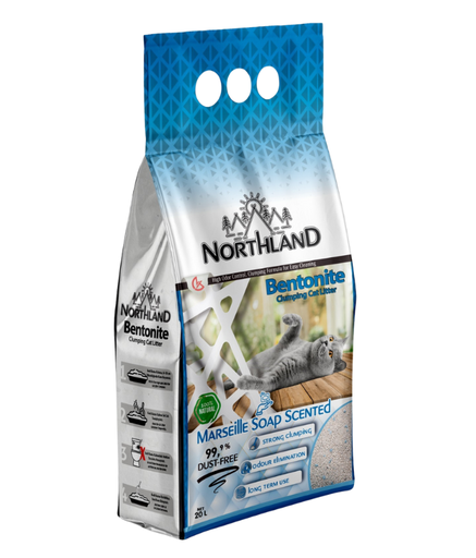 [NL-20L-MS] Northland Bentonite Clumping Cat Litter - Marseille Soap [Volume - 20L]