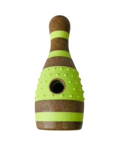 [PD-85314] Pado Skittle Nylon and Wood TPR Dog Treat Toy 15.2x6.2x6.2 cm