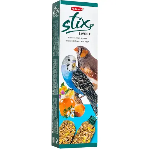 [PP00206] Padovan Stix Sweet Parakeets And Exotic-80Gm