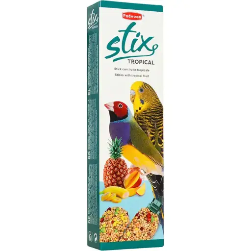 [PP00207] Padovan Stix Tropical Cocorite and Esotici (Budgies/Small Exotic birds)-80g