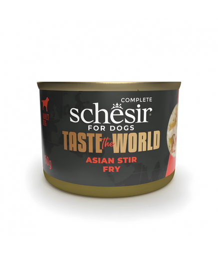 [SCINV22115303] Schesir Taste The World Dog Wholefood - Asian Stir Fry 150g (Min Order- 8 Cans)